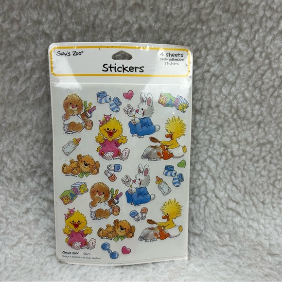 Suzy's Zoo party bundle 2005 party invitation stickers coloring book scrapbook - Picture 10 of 13